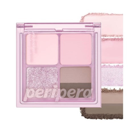 PERIPERA, INK POCKET SHADOW PALETTE 002 COOL SUMMER VIBE 1.6G*3EA+1.3G*1)