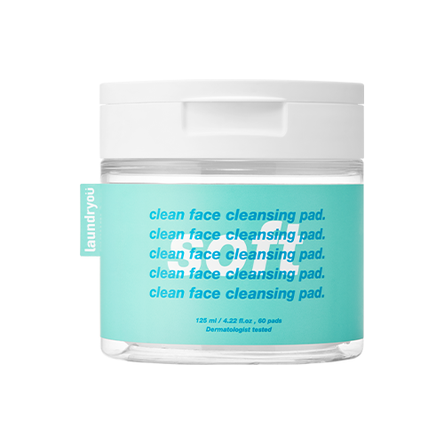 laundryou, CLEAN FACE CLEANSING PAD SOFT (60EA)125ML