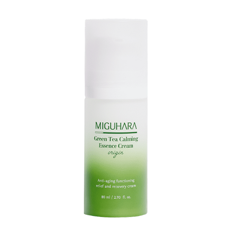 MIGUHARA, GREEN TEA CALMING ESSENCE CREAM ORIGIN 80ML