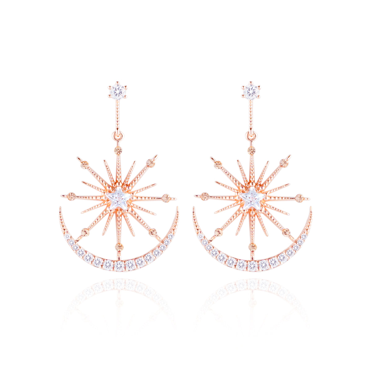 WING BLING, LUMIERE EARRING OR CLIP-ON EARRING, LUMIERE PINK CLIP ON EARRING