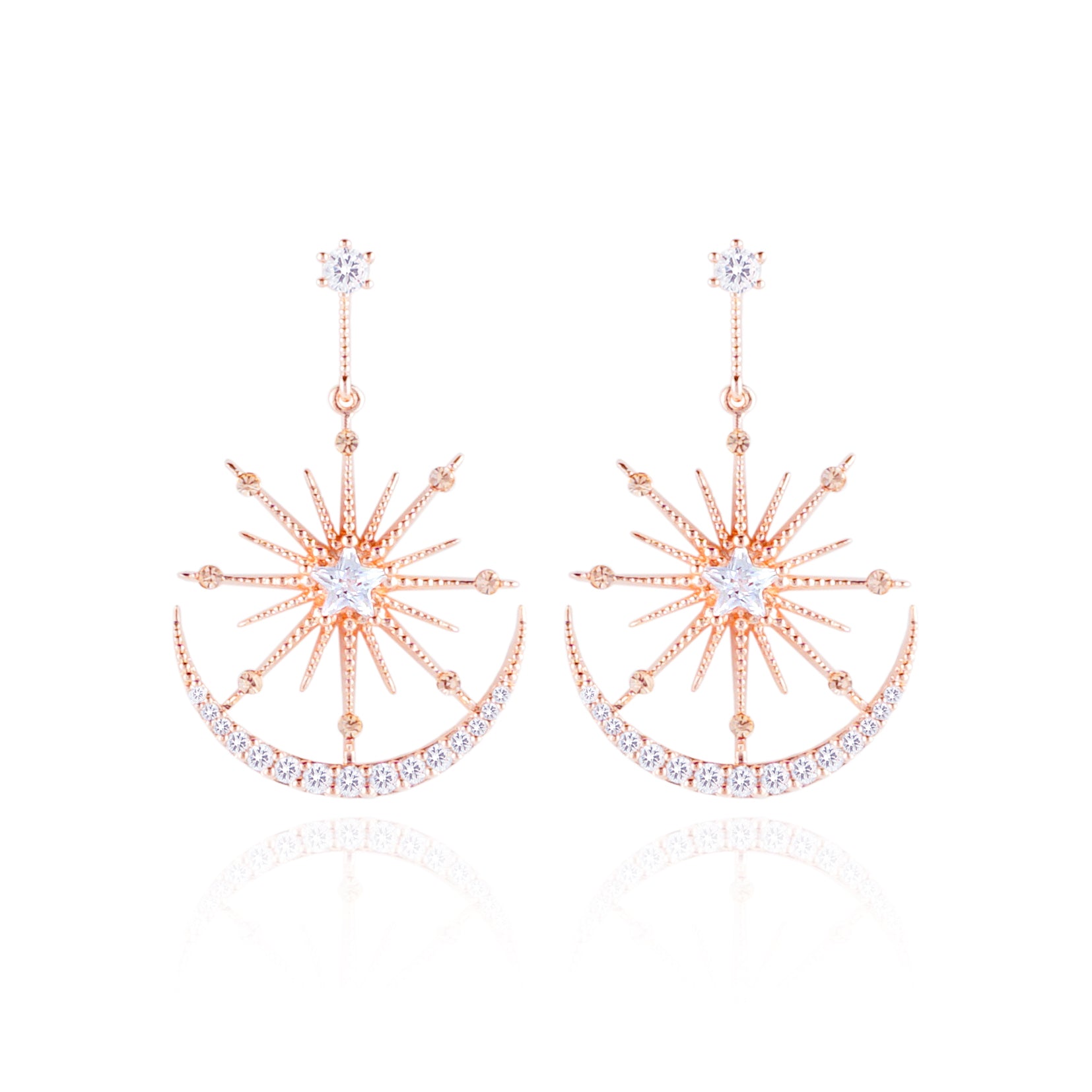 WING BLING, LUMIERE EARRING OR CLIP-ON EARRING, LUMIERE PINK CLIP ON EARRING