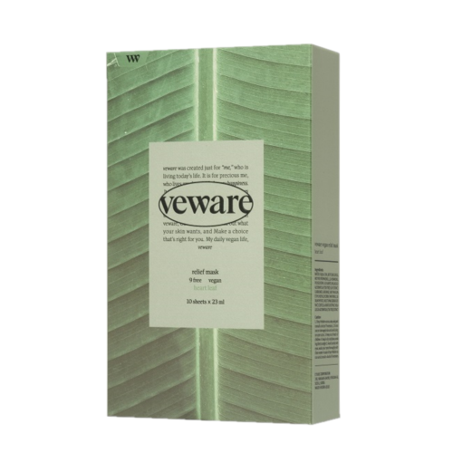 VEWARE, VEGAN RELIEF MASK HEARTLEAF (23ML*10EA)