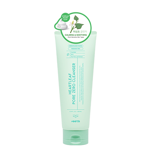 OOTD, HEART LEAF PORE ZERO CLEANSER 200ML