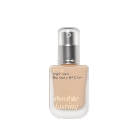 ETUDE, DOUBLE LASTING VEGAN COVER FOUNDATION 19N1 LIGHT BEIGE 30G