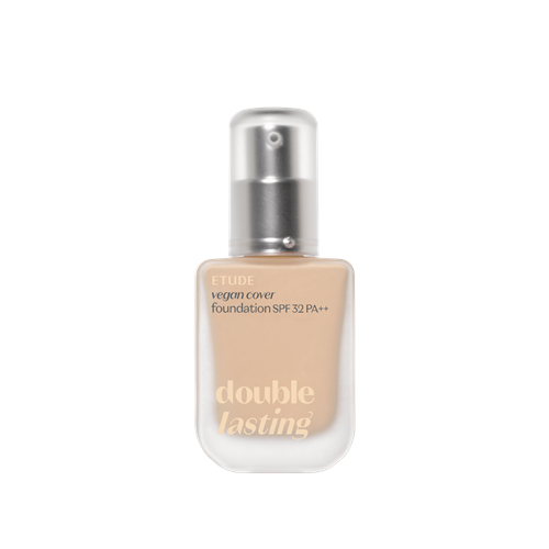 ETUDE, DOUBLE LASTING VEGAN COVER FOUNDATION 19N1 LIGHT BEIGE 30G