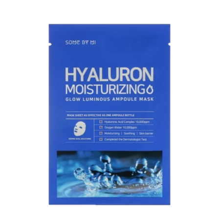 SOME BY MI, HYALURON MOISTURIZING GLOW LUMINOUS AMPOULE MASK (25G*1EA)