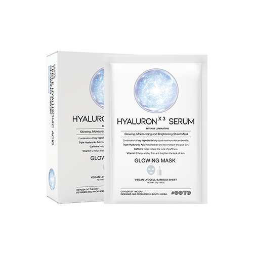 OOTD, TRIPLE HYALURON ACID SERUM GLOWING MASK (25G*10EA)