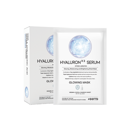 OOTD, TRIPLE HYALURON ACID SERUM GLOWING MASK (25G*10EA)