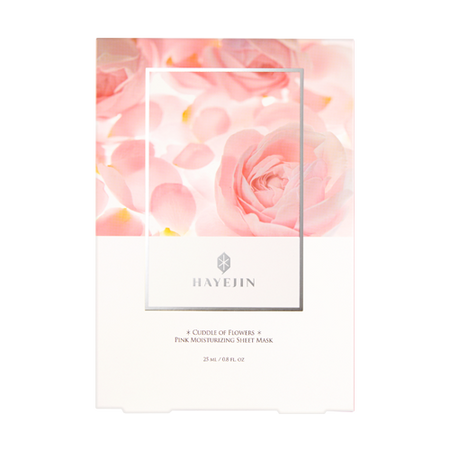 HAYEJIN, CUDDLE OF FLOWERS PINK MOISTURIZING SHEET MASK 125ML (25ML*5EA)