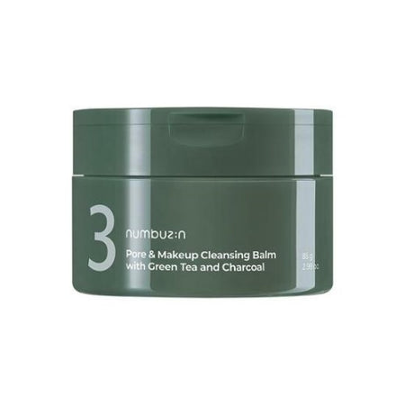 NUMBUZIN, NO.3 PORE & MAKEUP CLEANSING BALM WITH GREEN TEA AND CHARCOAL 85G