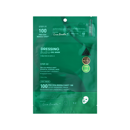 VT, PRO CICA REEDLE SHOT 100 2STEP HYDROGEL MASK (1.5G+33G)