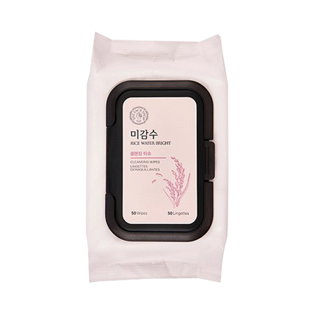 THE FACE SHOP, RICE WATER BRIGHT CLEANSING WIPES