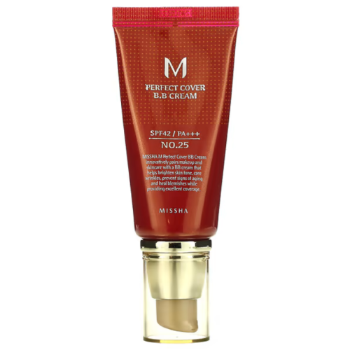 MISSHA, M PERFECT COVER BB CREAM SPF42 PA+++, 25 WARM BEIGE