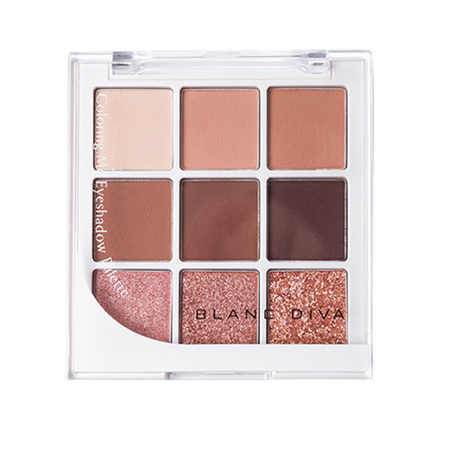 BLANC DIVA, COLORING:ME EYESHADOW PALETTE 02W BROWN 7.4G