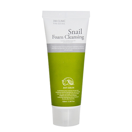 3W CLINIC, SNAIL FOAM CLEANSING