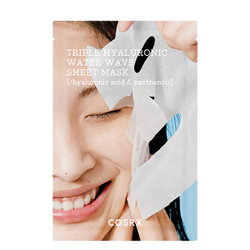 COSRX, HYDRIUM TRIPLE HYALURONIC WATER WAVE SHEET MASK