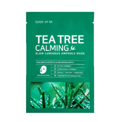 SOME BY MI, 30 DAYS TEA TREE CALMING GLOW LUMINOUS AMPOULE MASK (25G*1EA)