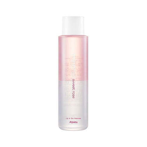 A'pieu, MINERAL LIP&EYE REMOVER LARGE VOLUME [SWEET ROSE] 250ML