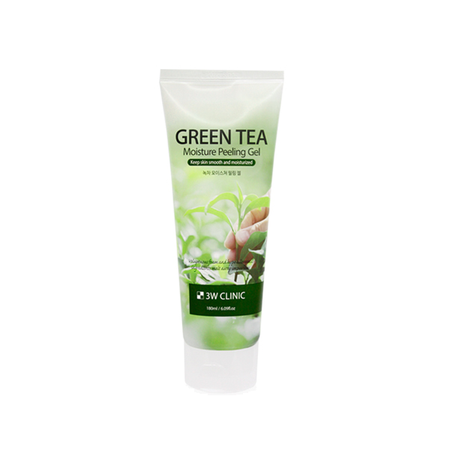 3W CLINIC, GREEN TEA MOISTURE PEELING GEL