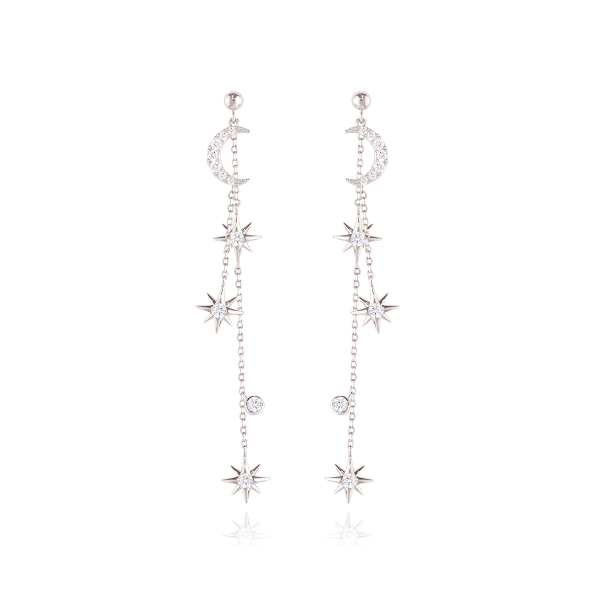 WING BLING, A RADIANT DAY EARRING OR CLIP-ON EARRING, A RADIANT DAY SILVER EARRING