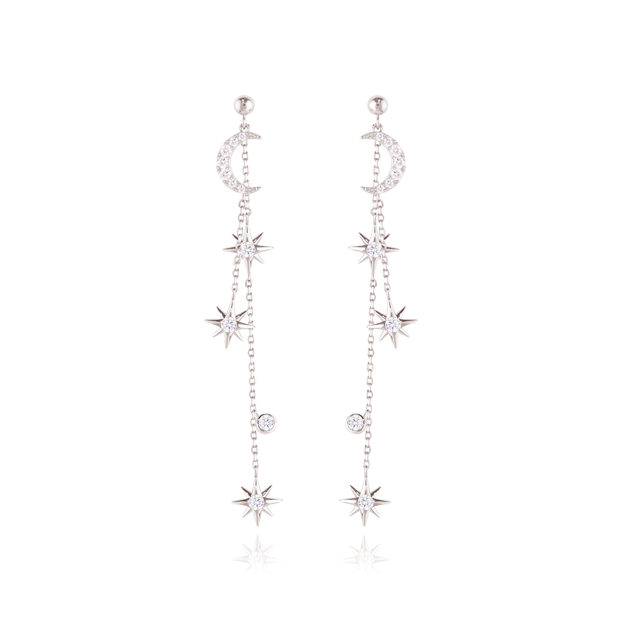 WING BLING, A RADIANT DAY EARRING OR CLIP-ON EARRING, A RADIANT DAY SILVER EARRING