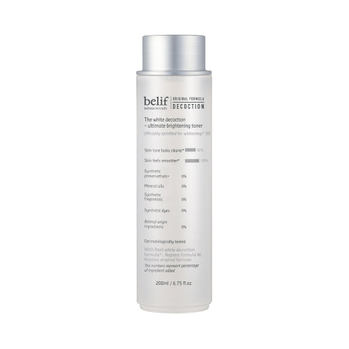 belif, THE WHITE DECOCTION ULTIMATE BRIGHTENING TONER 200ML