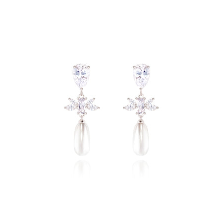 WING BLING, FORTUNA EARRING OR CLIP-ON EARRING, FORTUNA SILVER EARRING