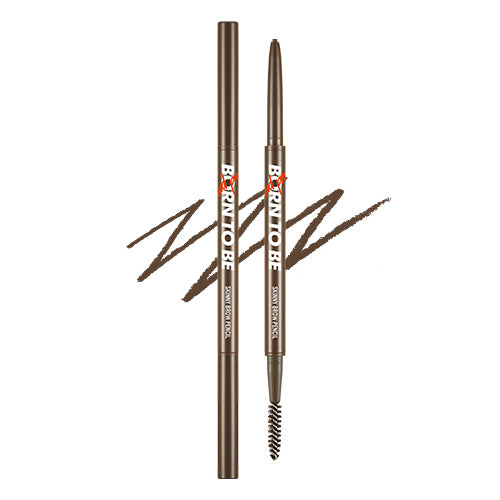 A'pieu, BORN TO BE MADPROOF SKINNY BROW PENCIL 0.09G, 03 NATURAL BROWN