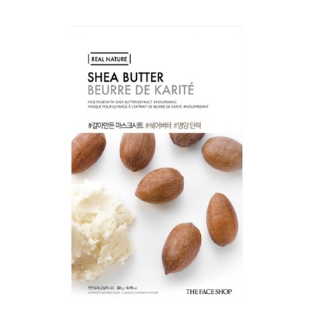 THE FACE SHOP, REAL NATURE FACE MASK WITH SHEA BUTTER EXTRACT