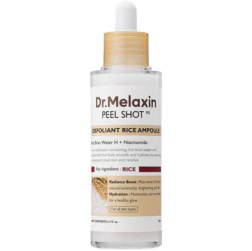 Dr.Melaxin, PEEL SHOT EXFOLIATING WHITE RICE AMPOULE 80ML