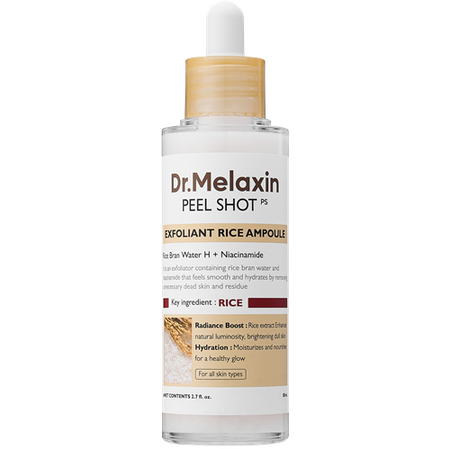 Dr.Melaxin, PEEL SHOT EXFOLIATING WHITE RICE AMPOULE 80ML