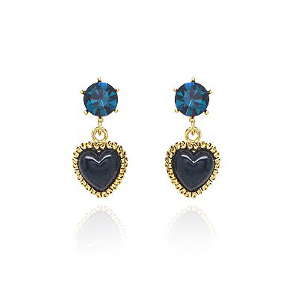 WING BLING, ROCOCO EARRING, ROCOCO NAVY EARRING