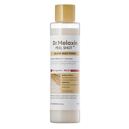 Dr.Melaxin, PEEL SHOT GLOW RICE TONER 200ML