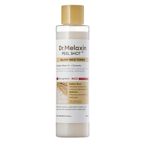 Dr.Melaxin, PEEL SHOT GLOW RICE TONER 200ML