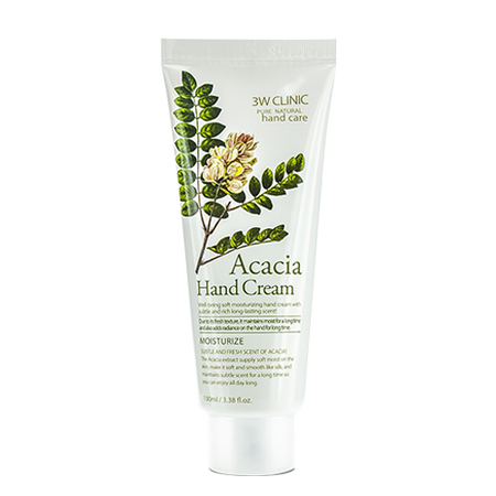 3W CLINIC, MOISTURIZING ACACIA HAND CREAM