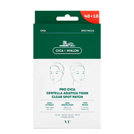 VT, PRO CICA CENTELLA ASIATICA TIGER CLEAR SPOT PATCH 4PCS (15EA*2+18EA*2)