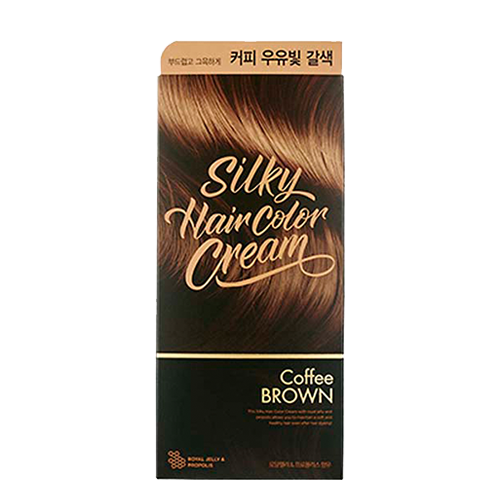 THE FACE SHOP, SILKY HAIR COLOR CREAM (60G+60G+10G), COFFEE BROWN