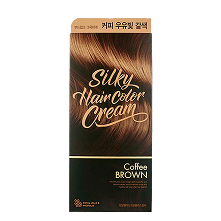 THE FACE SHOP, SILKY HAIR COLOR CREAM (60G+60G+10G), COFFEE BROWN