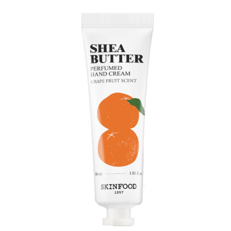 SKINFOOD, SHEA BUTTER PERFUMED HAND CREAM (GRAPE FRUIT SCENT) 30ML