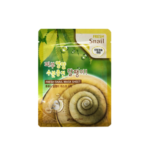 3W CLINIC, FRESH SNAIL MUCUS MASK SHEET