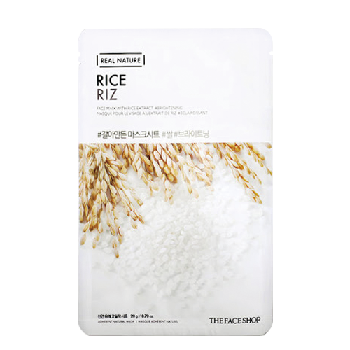 THE FACE SHOP, REAL NATURE FACE MASK WITH RICE EXTRACT