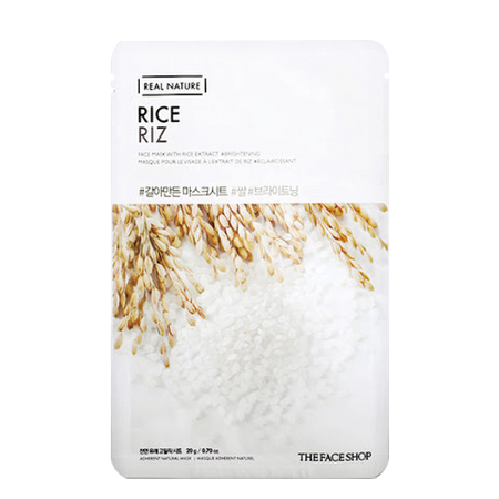 THE FACE SHOP, REAL NATURE FACE MASK WITH RICE EXTRACT