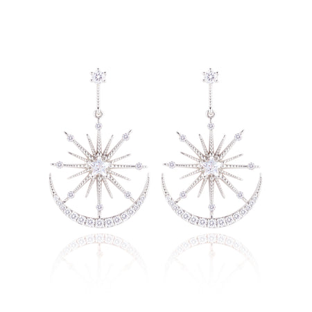 WING BLING, LUMIERE EARRING OR CLIP-ON EARRING, LUMIERE SILVER EARRING