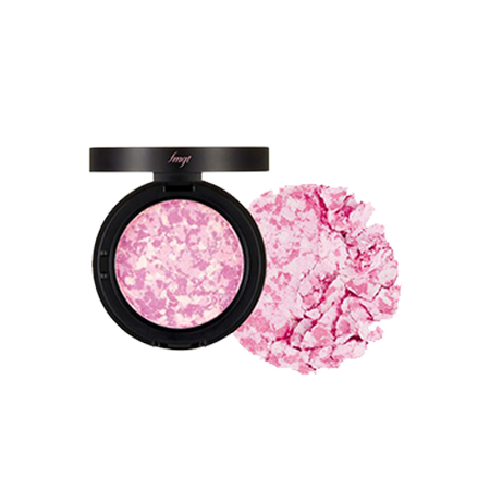 THE FACE SHOP, MARBLE BEAM BLUSH & HIGHLIGHTER, BLUSH 01 LOVE PINK LIGHT