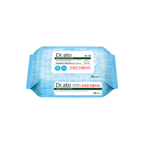 Dr.ato, HAND & MOUTH WET TISSUE (20EA)