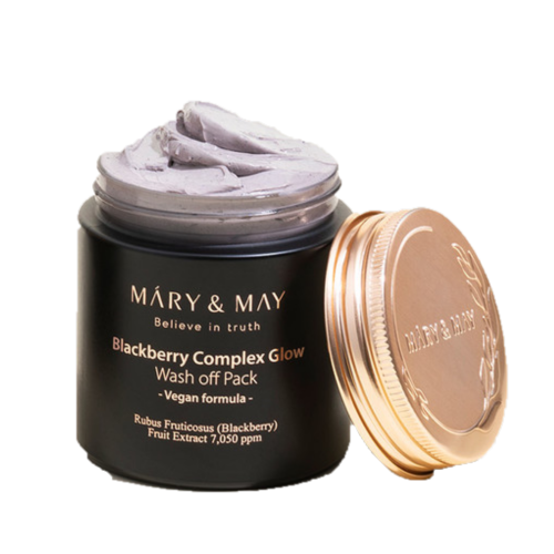 MARY&MAY, BLACKBERRY COMPLEX GLOW WASHOFF PACK 125G