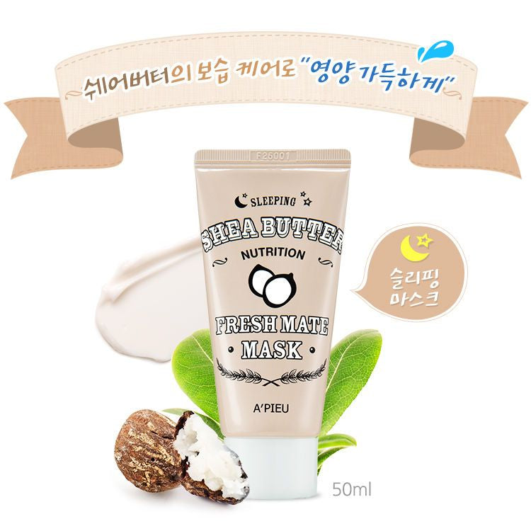 A’PIEU - Fresh Mate Shea Butter Mask (Nutrition) 50ml, 50ml, 64 g, 8806185733403