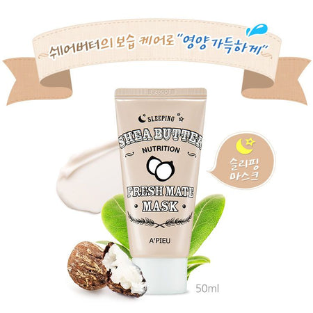 A’PIEU - Fresh Mate Shea Butter Mask (Nutrition) 50ml, 50ml, 64 g, 8806185733403