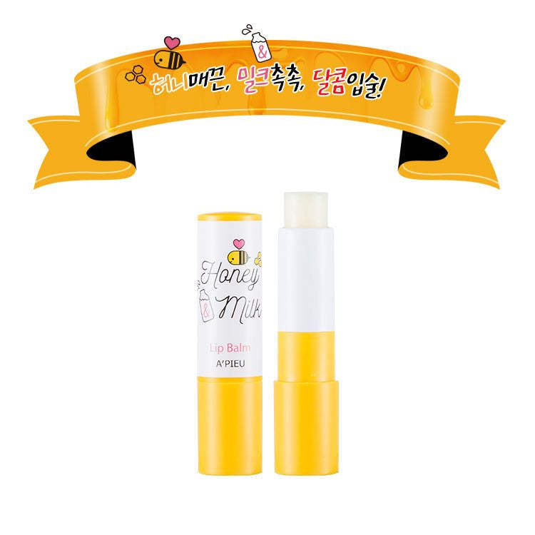 A’PIEU - Honey & Milk Lip Balm, 3.3g, 20 g, 8806185780087