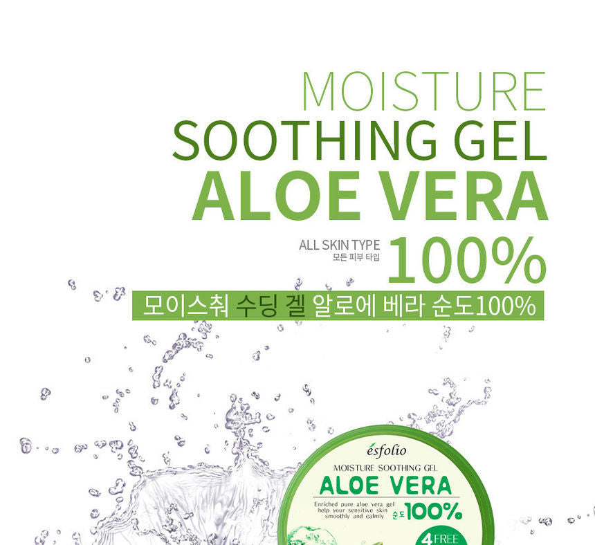 esfolio - Moisture Soothing Gel Aloe Vera 100% 300ml, 300ml, 370 g, 8809386880211
